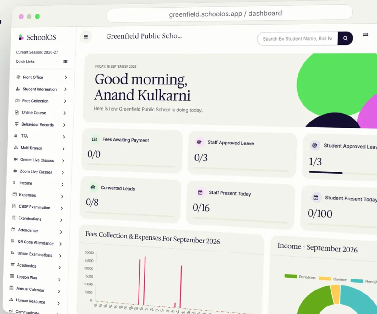 SchoolOS — complete school management platform